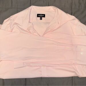 Express performance long sleeve button down shirt